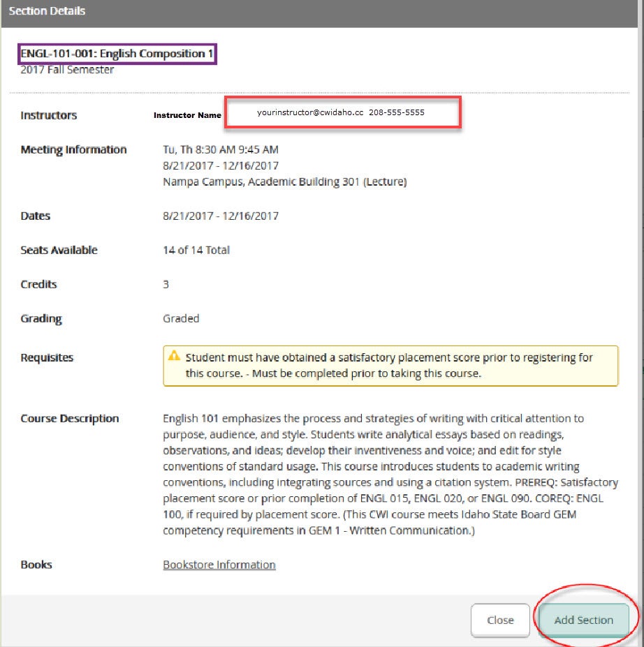 Navigating the Course Catalog CWI