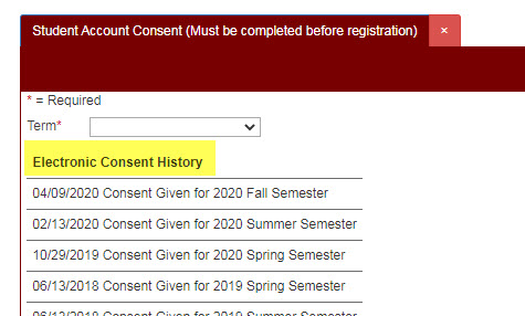 Student Account Consent | CWI