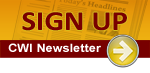 CWI Newsletter Sign Up with right arrow icon