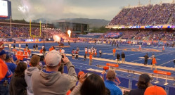 Photo taken at a Boise State Football game by CWI Math Professor, Susan Aydelotte