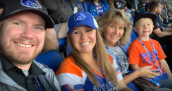 Individuals at a Boise State Football game