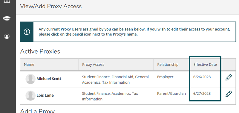 Image showing that proxies have been reauthorized