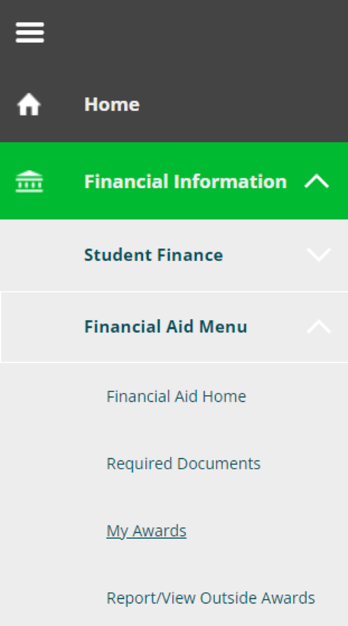 How to find My Awards in Self-Service