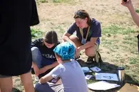 Riverstone International students working with CWIs Anthropology Club