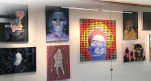 Be sure to stop on the second floor to view the fantastic student art on display from April Vandegrift’s Painting 1 class. 