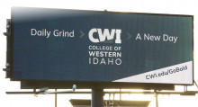 CWI billboard: Daily Grind - A New Day
