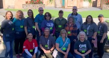 CWI faculty and staff posing for a photo after volunteering at Idaho Shakespeare Festival