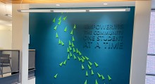 Art installation at the Nampa Campus Academic Building