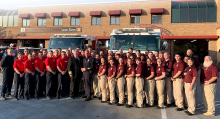 CWI Law Enforcement and Fire Service students and faculty at Patriot Day 