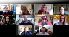 Communications and Marketing Zoom meeting 