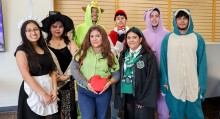 CWI Students dressed up for Halloween