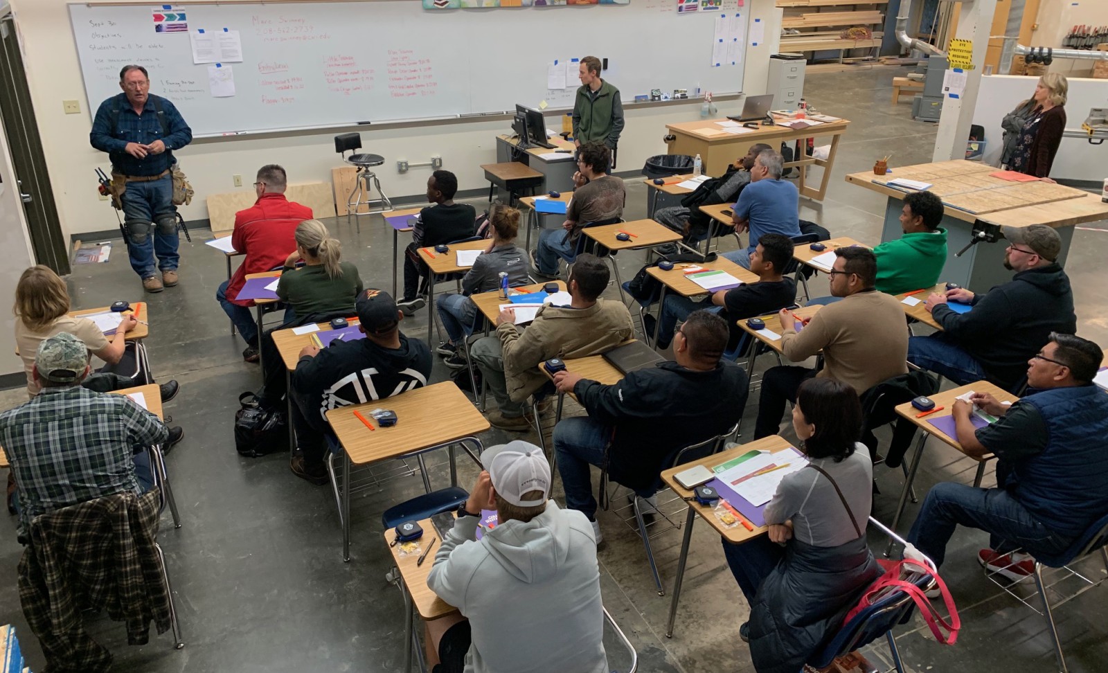 Construction Career Launcher classes kicked off on Tuesday, Oct. 1, and are off to another great start with 22 students.