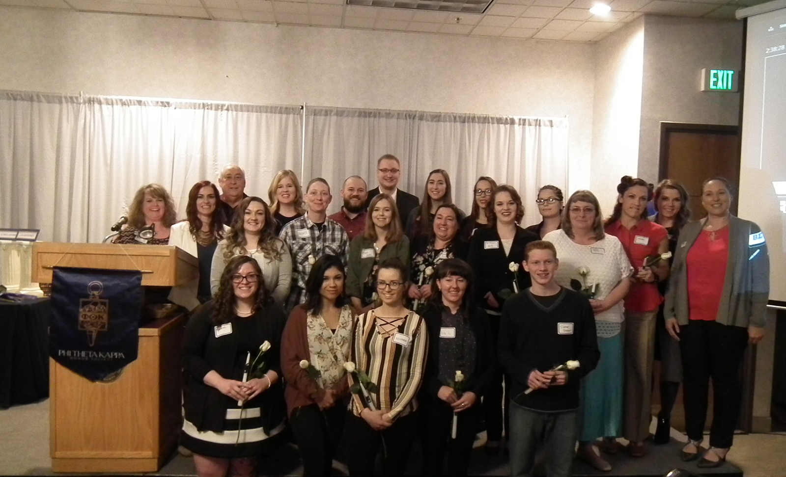 PTK Honor Society welcomes new members during spring induction ceremony.