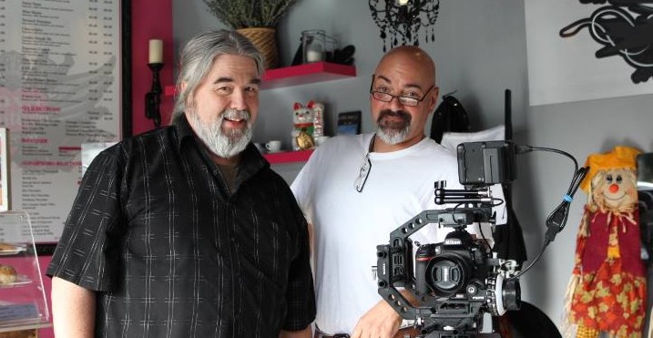 Title - Randy Reese (left) with the film’s Director of Photography, Hugh DiMauro.