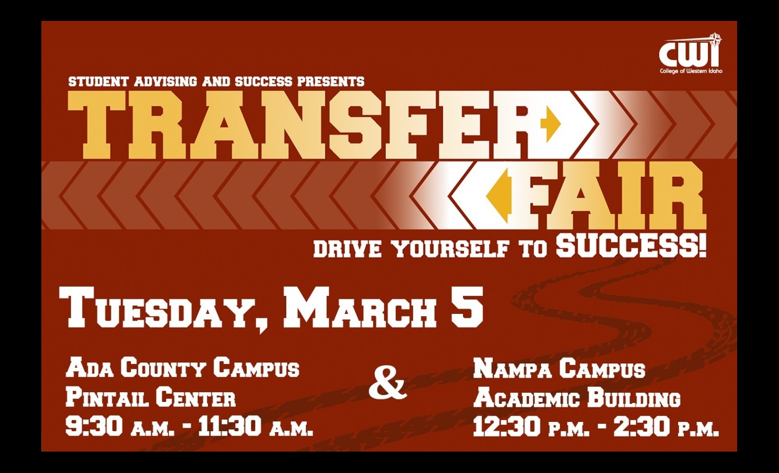 Join us for the Spring 2019 Transfer Fair March 5.