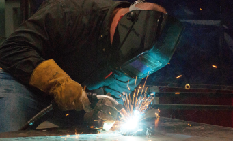 CWI student welding