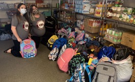 Student Nurses Association Donates Backpacks to Local Families