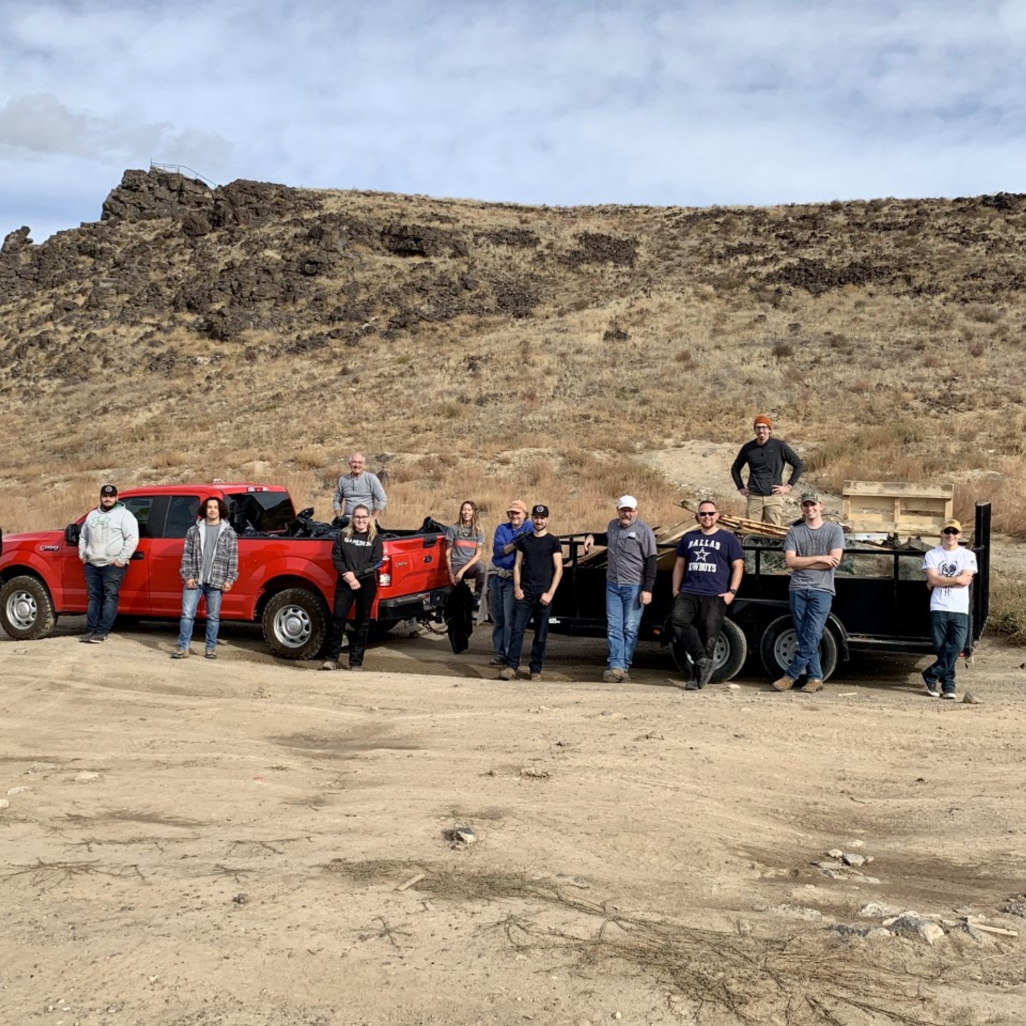 Powersports students on BLM land in Kuna