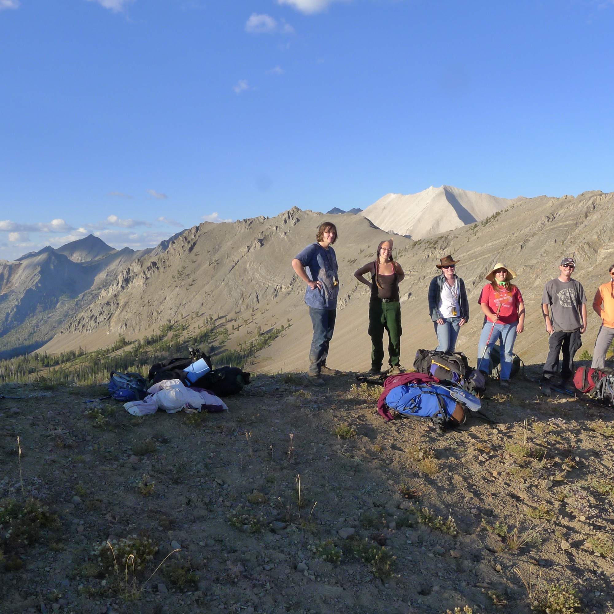 Group of CWI students at Southern Chilly Butte.