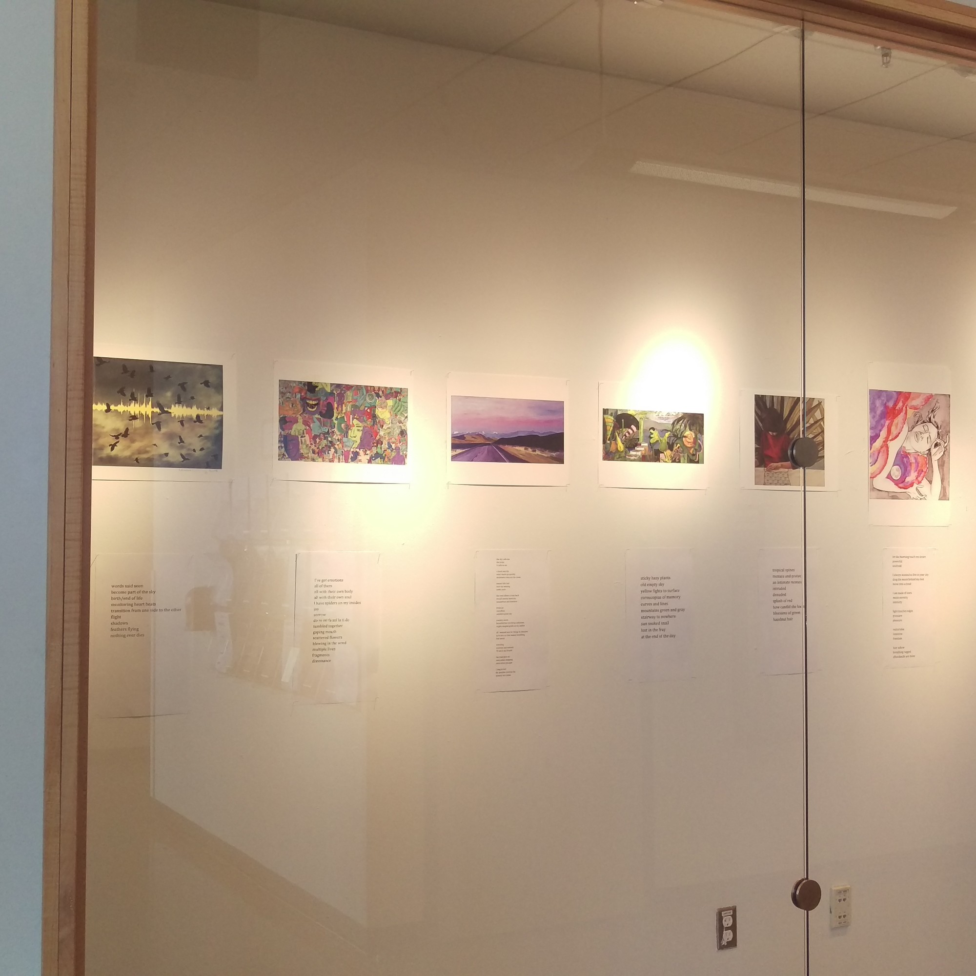 An exhibition of images and poems created during “Muse: A Poetry Workshop