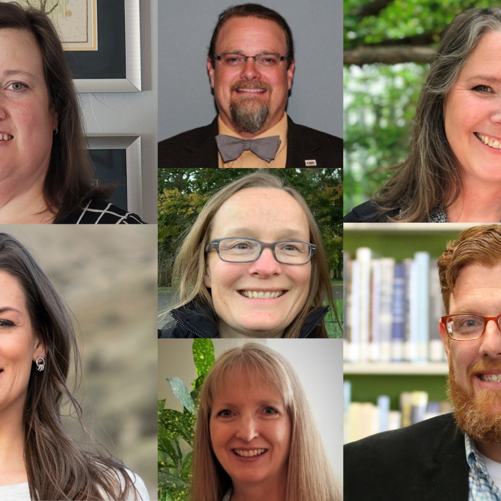 Seven College of Western Idaho (CWI) faculty members who now hold the faculty rank title of full Professor. 