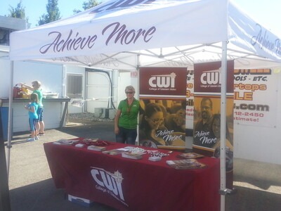 CWI Booth at Meridian Speedway