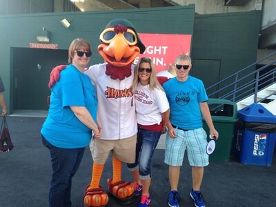 Street Team with Boise Hawks mascot