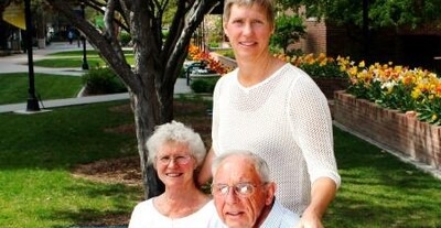 Ellen with Drs. Ed and Mary Ann Reynolds