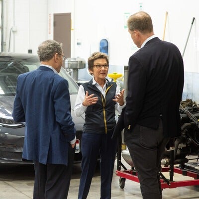 San Francisco Federal Reserve President May Daly visits with leadership at College of Western Idaho