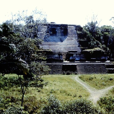 Ancient  Maya building