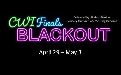 CWI Finals Blackout April 29 - May 3