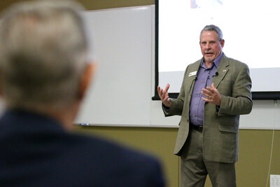 Executive Vice President of Operations, Craig Brown, led the Real Property Work Session during a special board meeting.