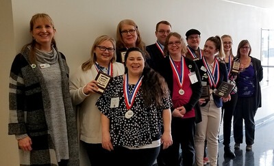 Business Professionals of America students competed in state competition March 3.