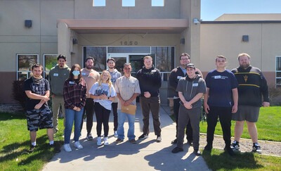 Students in Chris Cozzolino's Criminology class vising Juvenile Corrections Center in Nampa