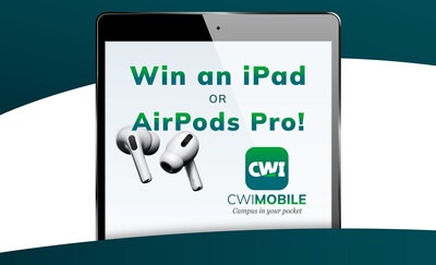 CWI is excited to announce the release of a new mobile app and students can enter to win an iPad or AirPods Pro.