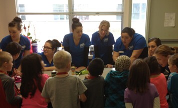 Dental Assisting Program students visited Koelsch Elementary