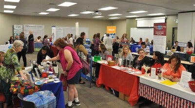 Students at the Fall Job Fair