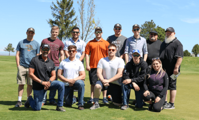 Law Enforcement students and faculty at Centennial Golf Course