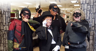 CWI employees dressed up for Halloween