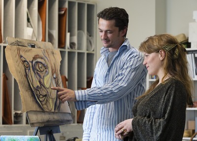 Goran Fazil (left) was selected for the Boise Art Museum’s Idaho Triennial.