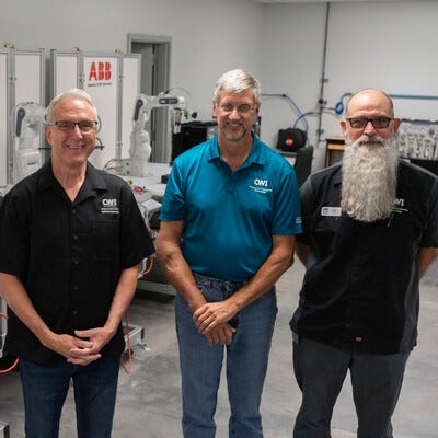 Advanced Mechatronics faculty in classroom with technology