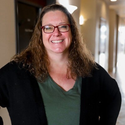 Laura Woodell posing for a picture