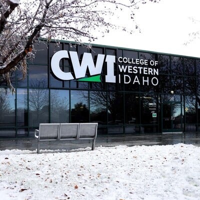 College of Western Idaho building with snow on the ground