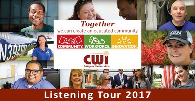Listening Tour 2017 postcard, Together we can create an educated community.