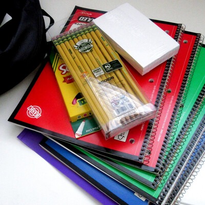 Help families in need by donating school supplies.