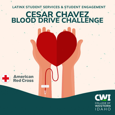 Cesar Chavez Blood Drive Challenge graphic