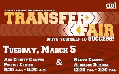 Join us for the Spring 2019 Transfer Fair March 5.