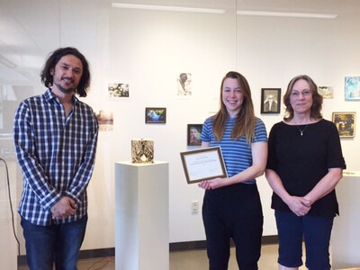 Eva Streicher awarded scholarship by the Treasure Valley Artist Alliance.