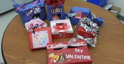 Valentine Boxes made at Ada County Center