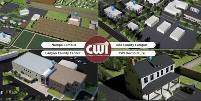 Virtual images of CWI buildings